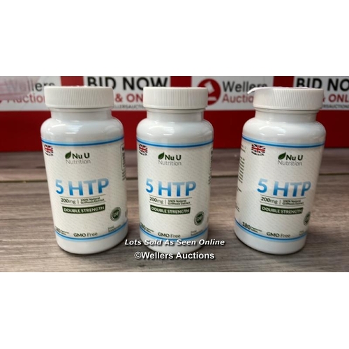 5197 - 1 X NU U NUTRITION 5HTP 200MG 180 VEGAN TABLETS DOUBLE STRENGTH / G70