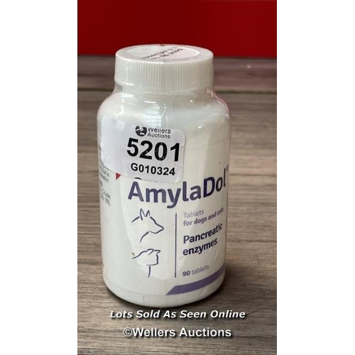 5201 - PETS DOLFOS AMYLADOL 90 TABLETS PANCREATIC/DIGESTIVE ENZYMES AMYLASE, LIPASE / G70