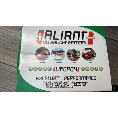 5217 - ALIANT YLP09X MOTORCYCLE / MOTORBIKE / MC LITHIUM BATTERY - 90MM X 114MM X 40MM / G70