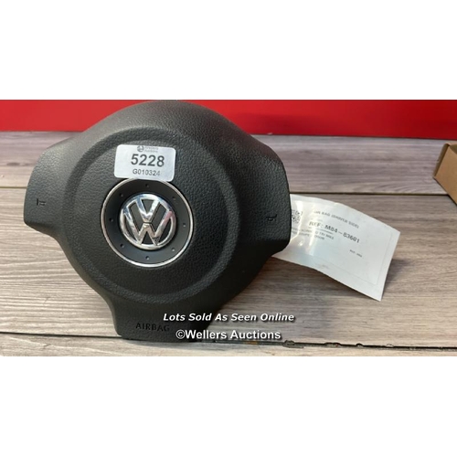 5228 - VOLKSWAGEN SCIROCCO TSI MK3 COUPE 3 DOOR 2008-2017 AIR    BAG DRIVER SIDE M84 / G71