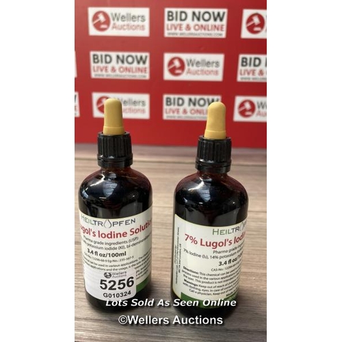 5256 - LUGOLS IODINE SOLUTION 7% | 21% LUGOL'S LIQUID | 2X 100ML | PHARMACEUTICAL / G54