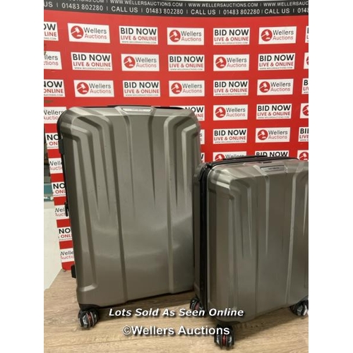 4401 - SAMSONITE ENDURE 2PC. HARDSIDE LUGGAGE SET / SIGNS OF USE / DAMAGED WHEEL / HANDLE FELT DAMAGED / CO... 