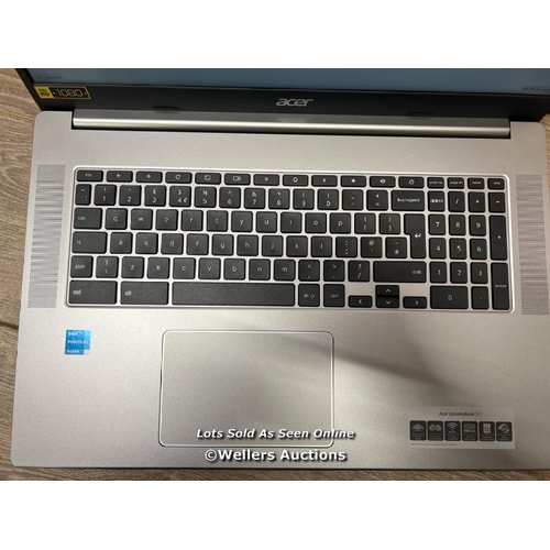 8008 - ACER 317 PENT 5 128 NX.AQ2EK.002 CHROMEBOOK / POWERS UP / MINIMAL SIGNS OF USE / UNLOCKED / SEE IMAG... 