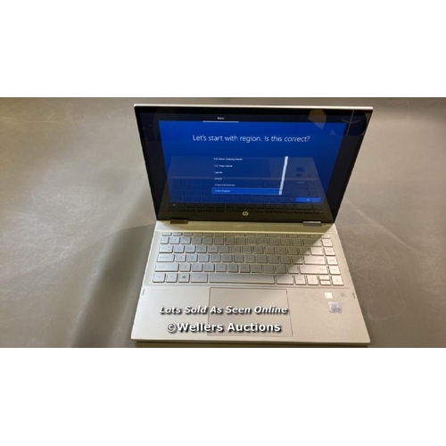 9634 - HP PAVILION X360 14 CONVERTIBLE / 4GB RAM / 128GB HD / I3-1005G1 @ 1.20GHZ / SN: 5CG0224TBR / WINDOW... 