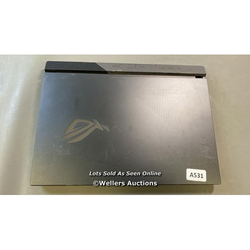 9636 - ASUS ROG STRIXG Q MODEL G513Q / 16GB RAM / 1TB HD / RYZEN 9 5900HX / SN: M8NRKD00155334C - NVIDIA RT... 