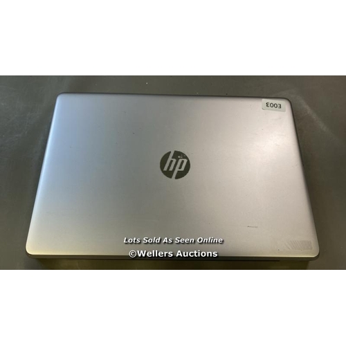 9645 - HP 250 G6 / 8GB RAM / 250GB HD / I5-7200U @ 2.50GHZ / SN: CND84530WS / WINDOWS 10 OPERATING SYSTEM /... 