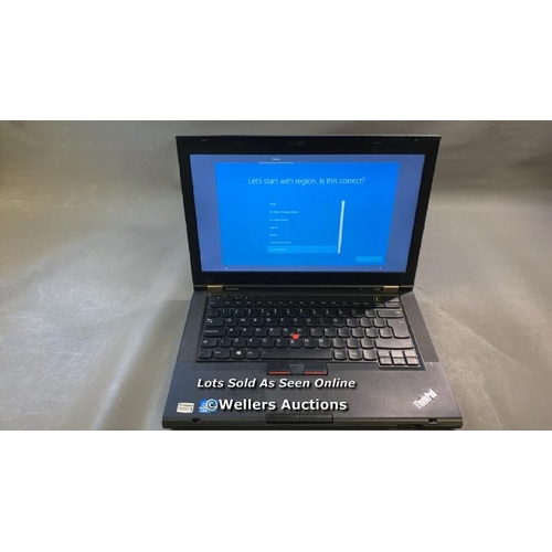 9646 - LENOVO THINKPAD T430 / 8GB RAM / 250GB HD / I5-3320M @ 2.60GHZ / WINDOWS 10 OPERATING SYSTEM / POWER... 