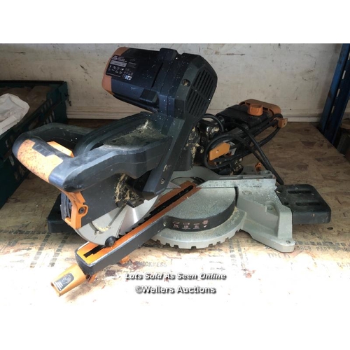 109 - EVOLUTION R255SMS-DB 255MM TCT DOUBLE BEVELL SLIDING MITRE SAW