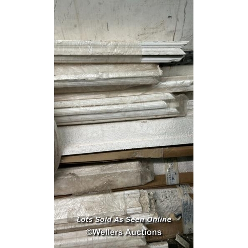 119 - LARGE QUANTITY OF PLASTER CORNICING AND CEILING ROSES, ORIGINALY COMMISSIONED FOR THE DUKE OF NORFOL... 