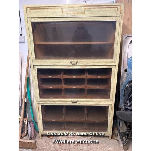 159 - HABERDASHERY CABINET, 165.5CM (H) X 100CM (W) X 48CM (D)