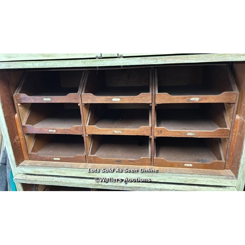 159 - HABERDASHERY CABINET, 165.5CM (H) X 100CM (W) X 48CM (D)