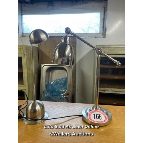 166 - 2X DESK LAMPS