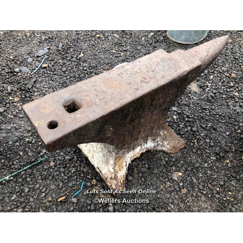 18 - STEEL ANVIL, 72CM (L) X 31CM (H) X 12.5CM (W)