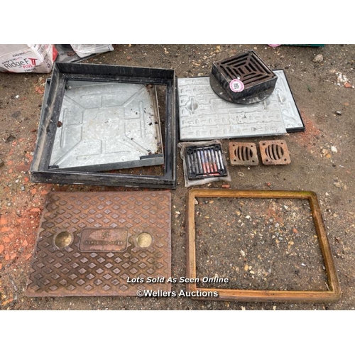 184 - QUANTITY OF MANHOLE COVERS AND FRAMES