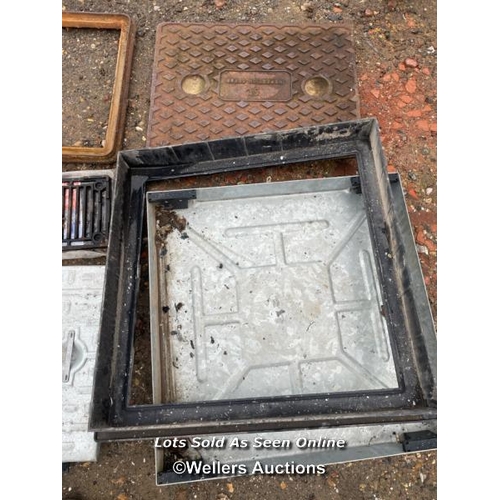 184 - QUANTITY OF MANHOLE COVERS AND FRAMES