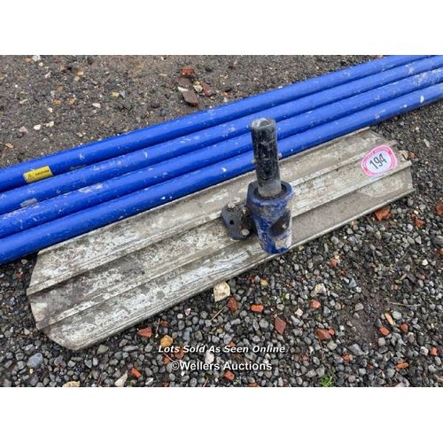 194 - EXTENDABLE CONCRETING FLOAT, EXTENDABLE TO APPROX. 7M