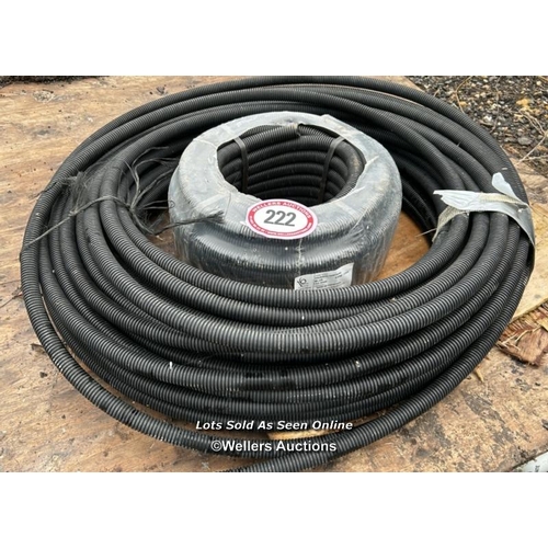 222 - 2X ROLLS OF FLEXIBLE ELECTRICAL CONDUIT