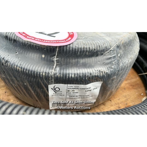 222 - 2X ROLLS OF FLEXIBLE ELECTRICAL CONDUIT