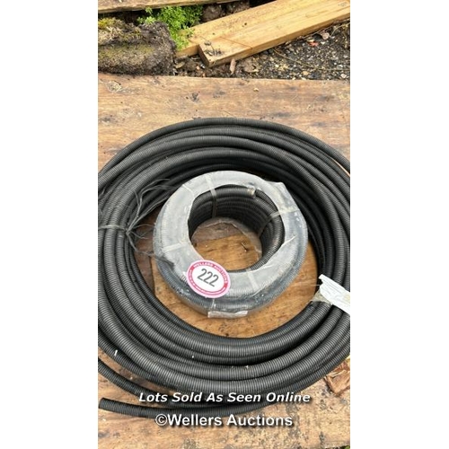 222 - 2X ROLLS OF FLEXIBLE ELECTRICAL CONDUIT