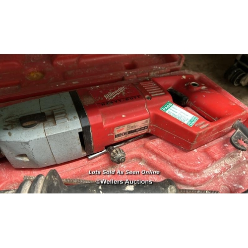 66 - MILWAUKEE DD-2-160 XE HEAVY DUTY DIAMOND DRILLING MACHINE, IN IN CASE