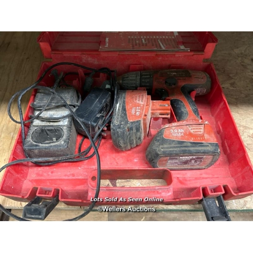 69 - HILTI SF-121-A DRILL, WITH 2X BATTERIES AND A CHARGER, IN CASE