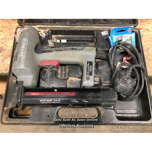 79 - RAPESCO MASTER NAILER 191EL PRO ELECTRIC NAIL GUN, IN CASE