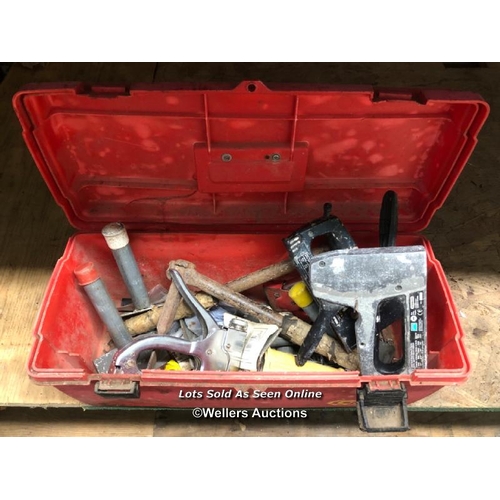 81 - TOOLBOX AND CONTENTS INC. STAPLE GUNS, NAILS AND MORE