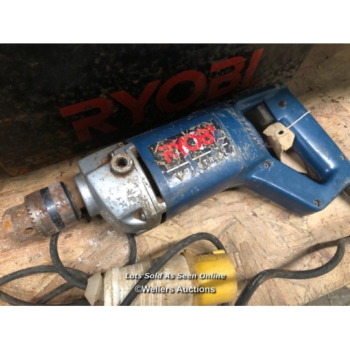 82 - RYOBI DCD-125 110V DRILL, IN CASE