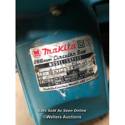 96 - MAKITA SR2600 266MM, 110V CIRCULAR SAW