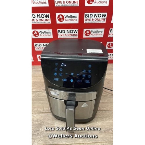 2351 - GOURMIA 6.7L DIGITIAL AIR FRYER / POWERS UP / SIGNS OF USE