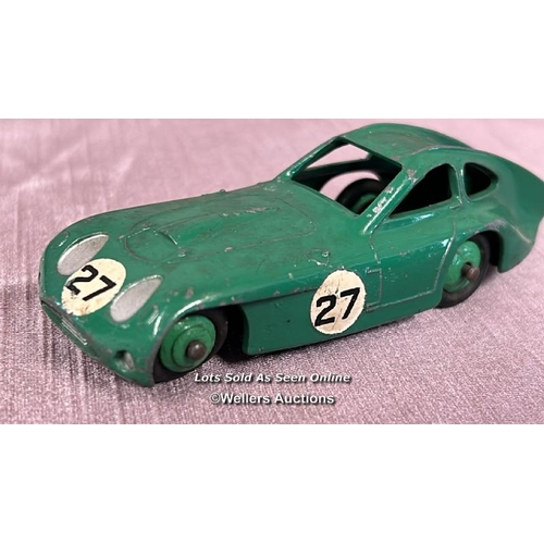 112 - THREE DINKY DIE CAST RACING CARS INCLUDING CONNAUGHT NO. 236, BRISTOL 450 NO. 163 AND ONE OTHER