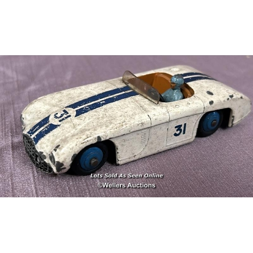 113 - THREE DIE CAST RACING CARS INCLUDING DINKY CUNNINGHAM C-5R N0. 133, THE CRESCENT TOY COMPANY D-TYPE ... 