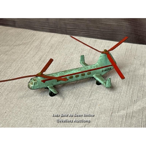 137 - SELECTION OF DINKY DIE CAST PLANES AND A HELICOPTER