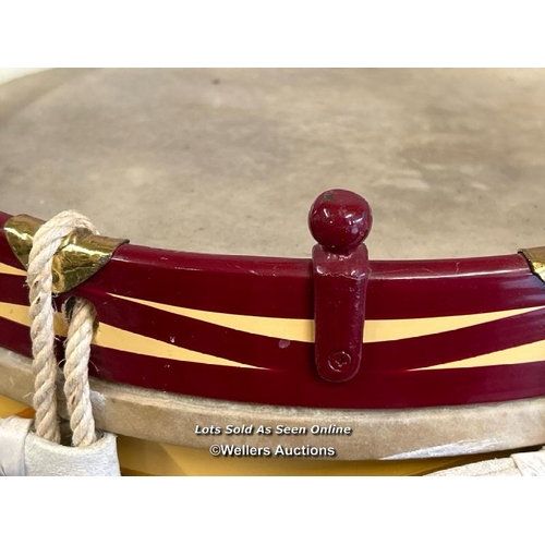 170 - MILITARY BAND DRUM FROM THE '4TH BN THE WILTSHIRE REGIMENT' WITH BATTLE HONOURS, PRE WORLD WAR TWO