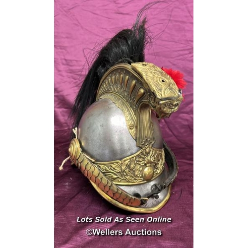 177 - CIRCA 1870'S FRENCH CUIRASSIER HELMET