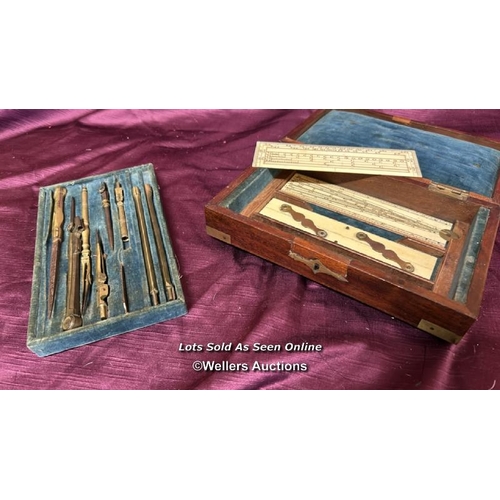 180 - TWO VINTAGE ARCHITECTS DRAWING SETS