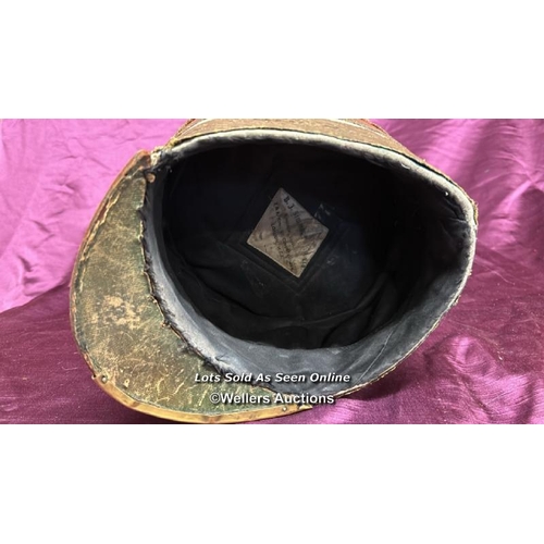 195 - 19TH CENTURY THEATRICAL SHAKO, MADE BY B J SIMMONS AND CO LTD