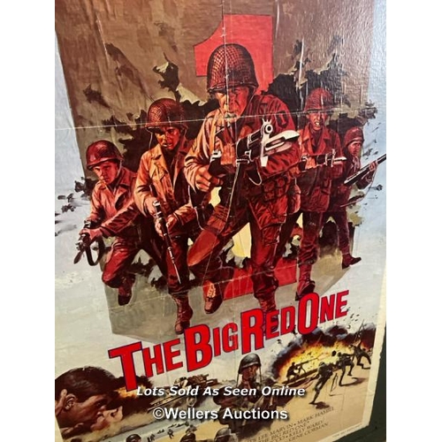 95 - 'THE BIG RED ONE' FILM POSTER, 1960'S PASTED ONTO BOARD FOR THEATRICAL USE, POSTER SIZE 59 X 104CM