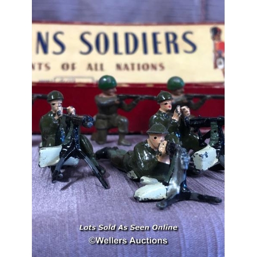 98 - BRITAINS SOLDIERS REGIMENTS OF ALL NATIONS, WITH A NON MATCHING BOX NO. 2063 THE ARGYLL AND SUTHERLA... 