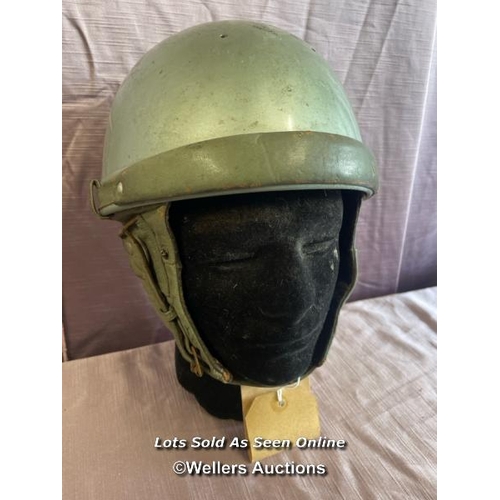 385 - 1950'S GENO PARIS FRENCH MOTORCYCLE HELMET