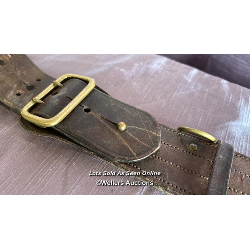 410 - OFFICERS SAM BROWN LEATHER BELT