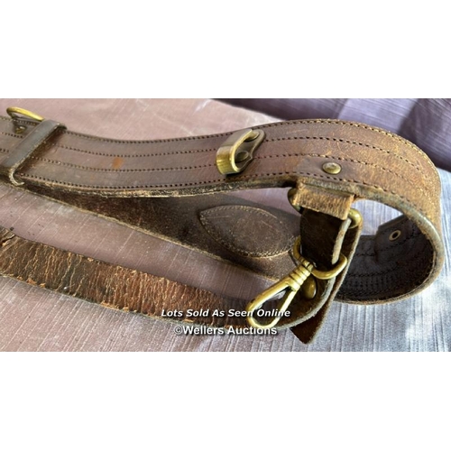 410 - OFFICERS SAM BROWN LEATHER BELT