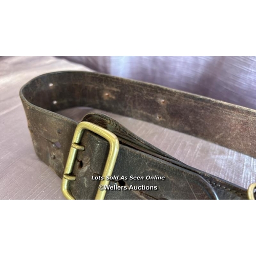 410 - OFFICERS SAM BROWN LEATHER BELT