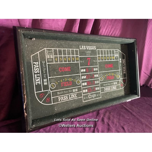 453 - LAS VEGAS CRAPS BOARD, 78 X 48CM