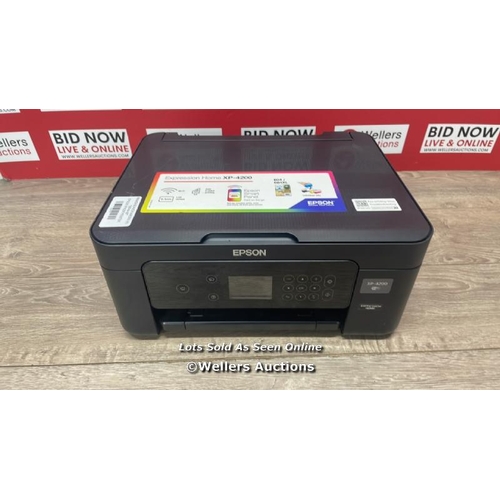 4040 - EPSON XP4200 PRINTER / POWERS UP / SIGNS OF USE / E86