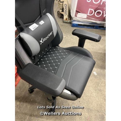 4050 - X ROCKER OPAL RGB GAMING CHAIR WITH LED LIGHTS / APPEARS NEW