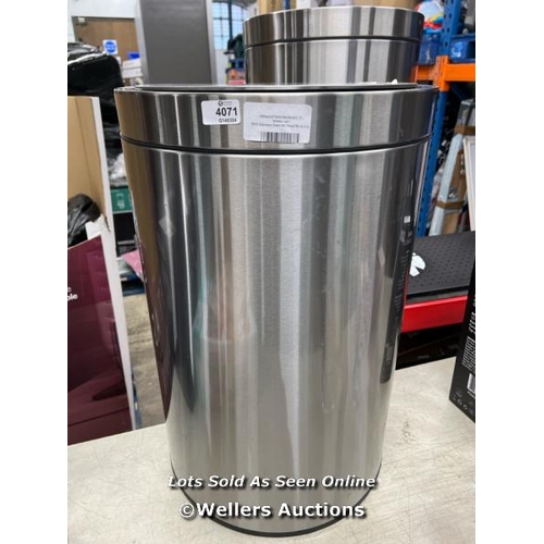 4071 - EKO STAINLESS STEEL 30L PEDAL BIN / SIGNS OF USE