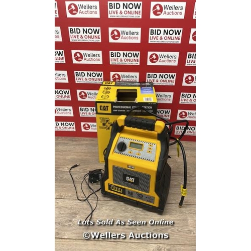 4091 - CAT 1200AMP JUMP STARTER, PORTABLE USB CHARGER AND AIR COMPRESSOR / SIGNS OF USE / E81