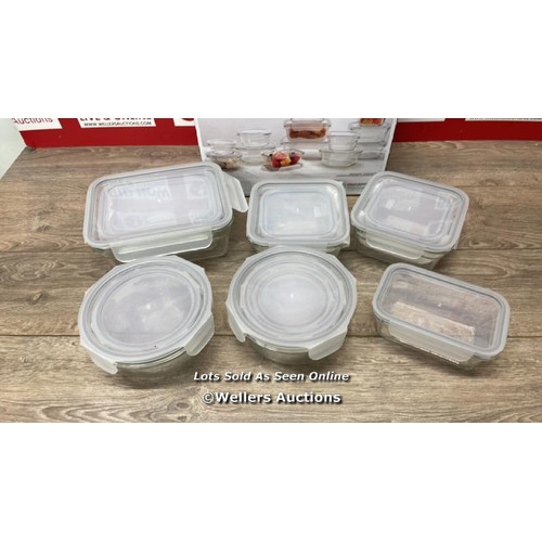 4093 - GLASSLOCK GLASS FOOD STORAGE CONTAINER SET / MINIMAL SIGNS OF USE / E82