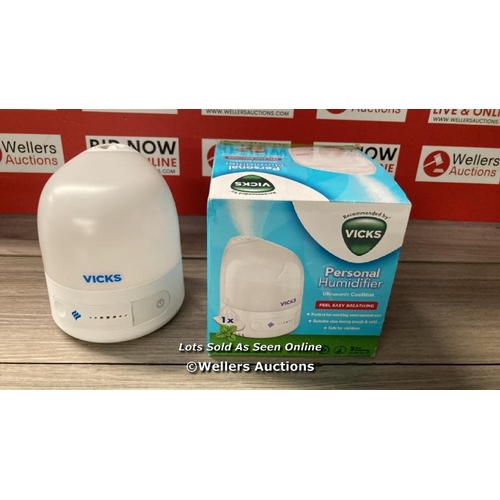 5004 - VICKS PERSONAL HUMIDIFER, UNTESTED, MINIMAL SIGNS OF USE / G